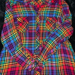 Rainbow Torrid button up